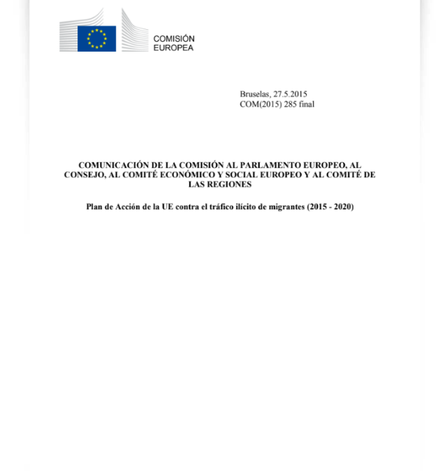 Plan de Acción de la UE contra el tráfico ilícito de migrantes