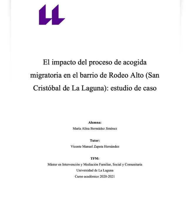 El Impacto del proceso de acogida migratoria en el barrio de Rodeo Alto (San Cristóbal de La Laguna): estudio de caso