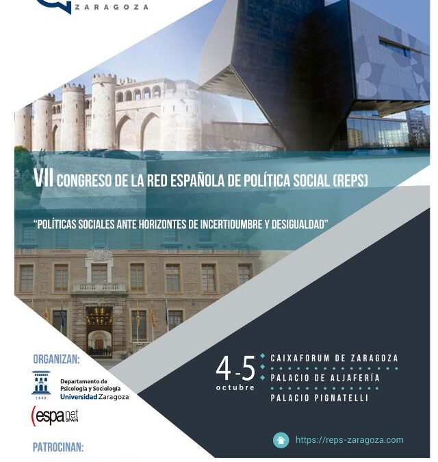 VII Congreso. Políticas sociales ante horizontes de incertidumbre y desigualdad – Zaragoza