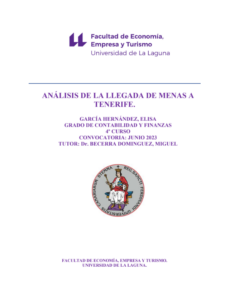 Análisis de la llegada de MENAS a Tenerife